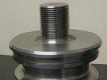 Spiral cooling core for plastics industry